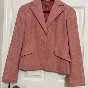 Ann Taylor Textured Pink Blazer